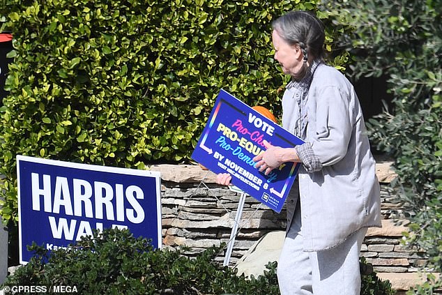 The actress said goodbye to her hopes that Harris would become president