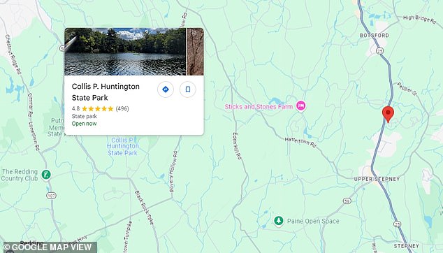 The “brief screaming” and “prolonged screeching” are said to have been heard just after midnight on October 17, 2023, about eight miles from Collis P. Huntington State Park – an 883-acre wilderness area east of New Haven (the red pin above provides coordinates for the event)