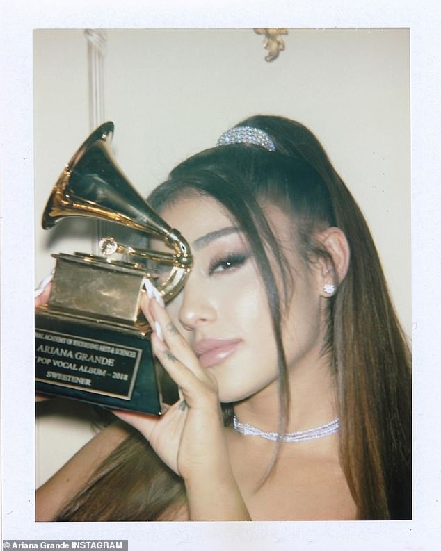 During her career, Grande has won two Grammy Awards and been nominated for fifteen