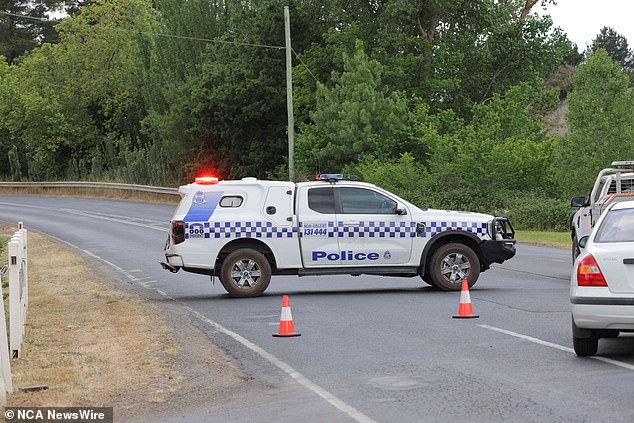 Emergency services, including police, firefighters and paramedics, remain on scene in Riddells Creek