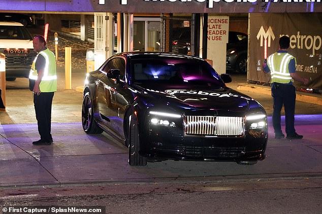 The Australian singer parked in a VIP garage and scraped the vehicle as he left