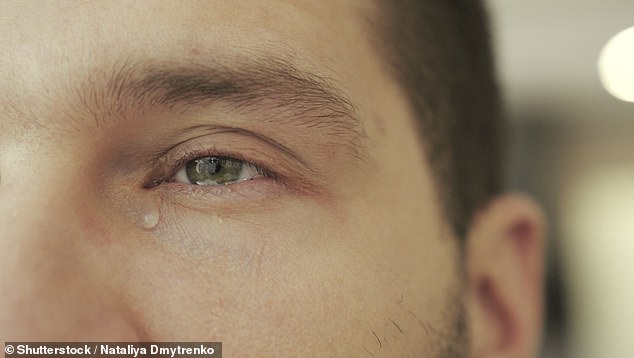 Dacryphilia is aroused when you see someone crying and, according to Professor Griffiths, comes in three main forms (stock image)