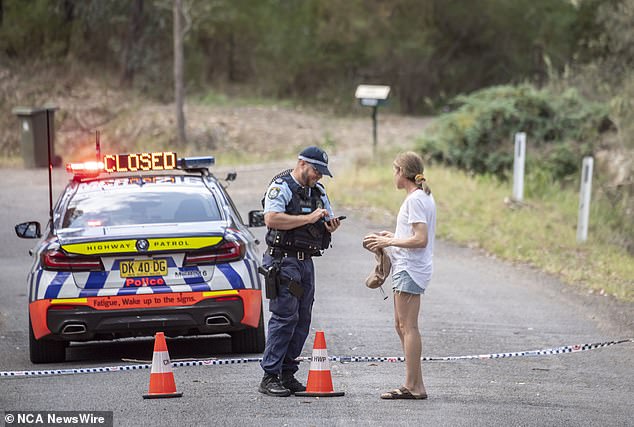 Police are speaking to people at the campsites on Saturday as they investigate the incident