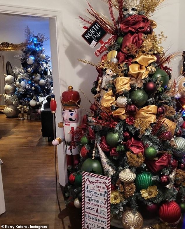 And Lauren isn't the only celebrity to put up their tree early this year, as Kerry Katona, 44, had her home professionally decorated with two Christmas trees last week.