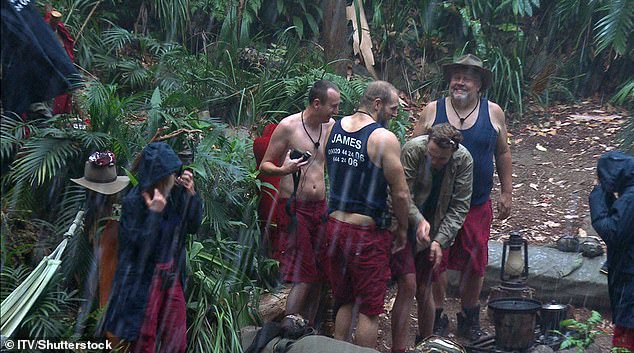 A source said: 'If the celebrities were there now they would drown. 'That jungle camp can't handle this level of rain' (2019 series stars pictured)