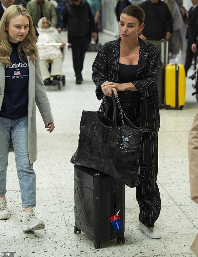 It comes as Coleen Rooney kicked off her long trip to Australia as she headed to the airport on Monday