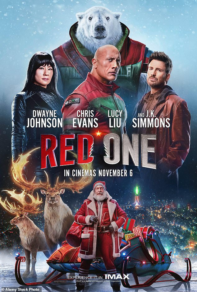 Red One – which also stars Lucy Liu – hits US cinemas on Friday, November 15