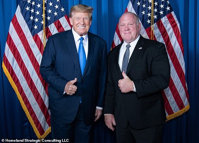 Tom Homan and President Delect Donald Trump on the campaign trail