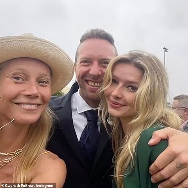 At the time, Chris was still married to American actress Gwyneth Paltrow (left), with whom he shares daughter Apple (right), 20, and son Moses, 18. During the horrific plane ordeal, Chris said his 'mind was racing' thinking about his daughter, who was born a year earlier