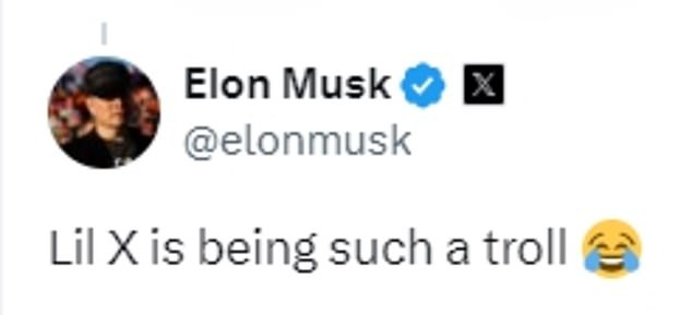 Musk said his son,