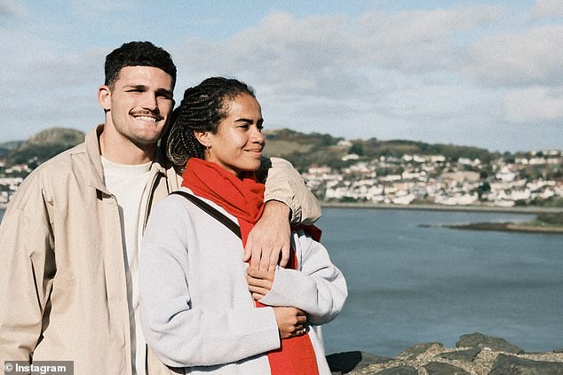 The couple posted new photos (pictured) of them spending several weeks together in Britain and mainland Europe before the NRL star had to fly home for surgery