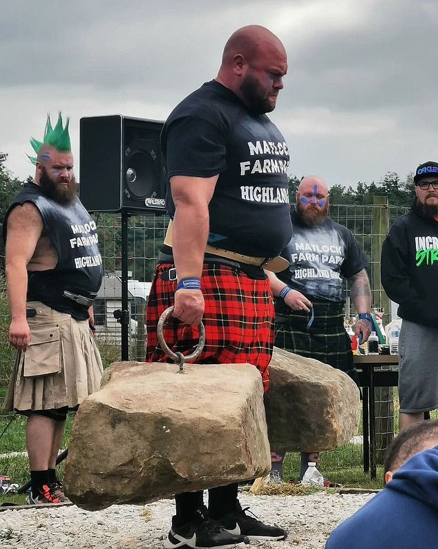 Mr Maw said he was still fit to compete in the Highland Games event in August because he was used to 'working with niggles'