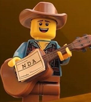 The video features a LEGO country singer replacing Zach with a guitar and an NDA