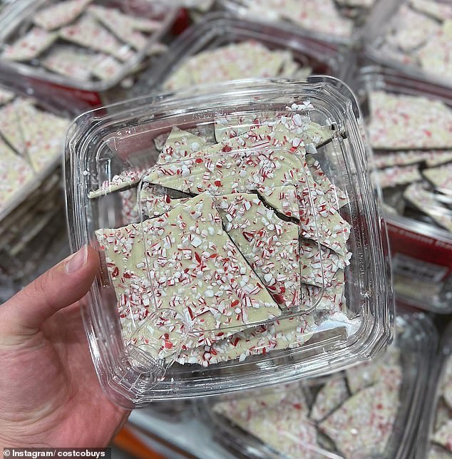 Costco recently started offering its seasonal Kirkland Signature Peppermint Bark