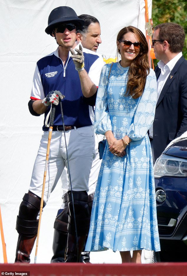 William and Kate joined in the fun at the Royal Charity Polo Cup in Windsor last year