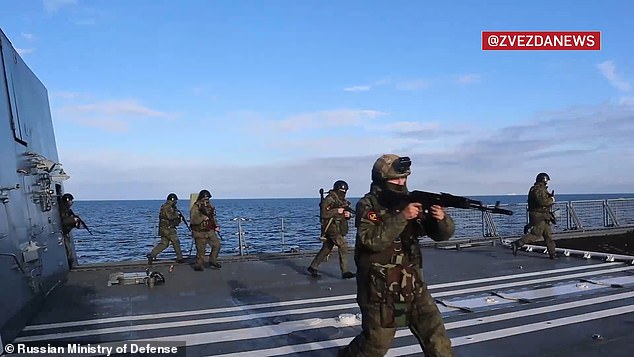 'The sailors practiced anti-submarine and anti-aircraft defense and carried out a rescue operation with the help of Ka-27 helicopters'