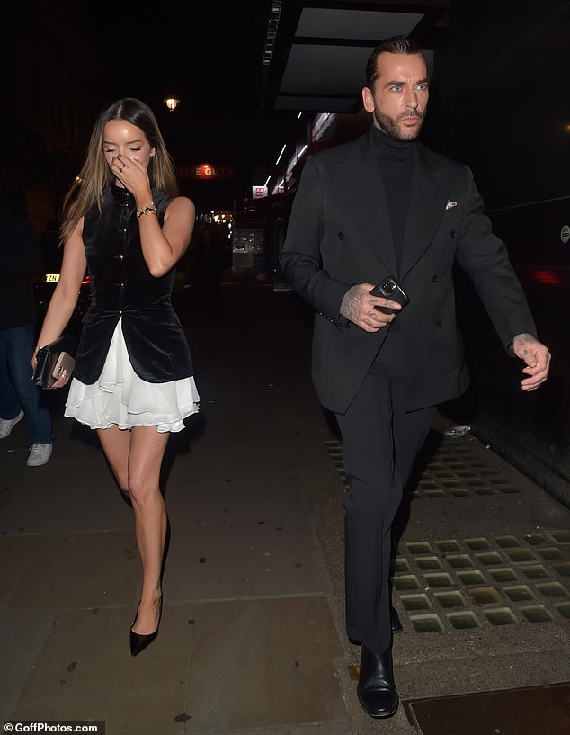 The Love Island star, 33, spent some quality time with former TOWIE star Pete, 36, ahead of weeks away from each other as she takes part in the show