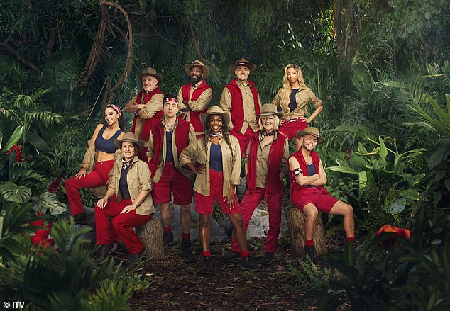 I'm a celebrity Get me out of here! line-up has been officially revealed by ITV, with just six days to go until the new series (LR Tulisa, Coleen Rooney, Barry McGuigan, Danny Jones, Melvin Odoom, Oti Mabuse, Alan Halsall, Jane Moore, GK Barry and Dean Mcullough )