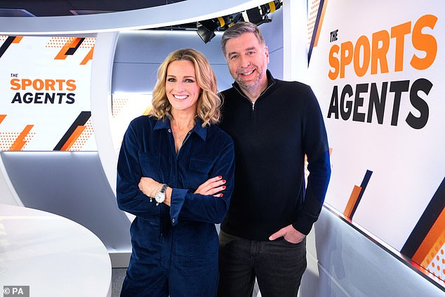 Mark Chapman (right) and Gabby Logan (left) were previously touted as among the favorites to succeed Lineker, while Micah Richards and Alex Scott are also in contention