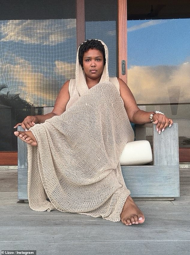 Lizzo made the most of her outing, modeling a series of stylish looks as she soaked up the sun