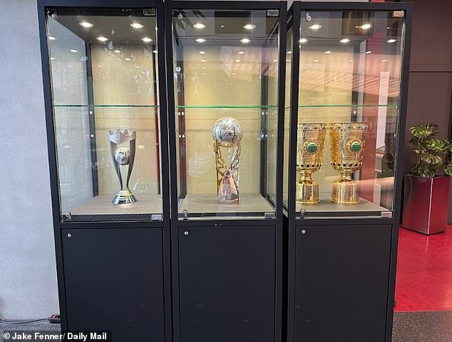 Leipzig is ready for trophies, having already won two German Cups (right) in 2022 and 2023