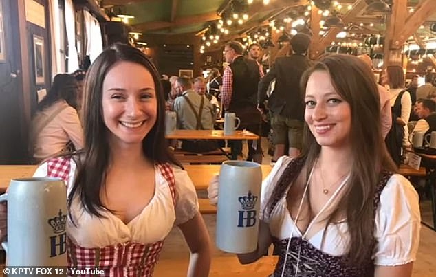 Ms Michalski (left) was 'in the middle of a break-up' with her partner (not pictured) when she traveled to Hungary. “I'm sorry I let you down,” he said in a social media post