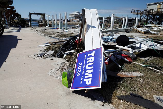 Workers said they ultimately skipped at least 20 homes with signage expressing their support for the president-elect