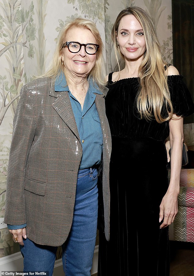 Most recently, she attended a screening of the project at New York's Crosby Street Hotel on Monday and crossed paths with Candice Bergen (see above)