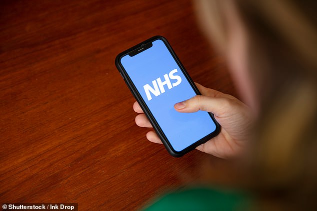 Women using the NHS app on their mobile phone receive notifications letting them know they are due or overdue for their mamogram (file image)