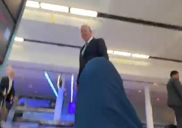 Costello is captured on video during the run-up as the reporter falls to the ground