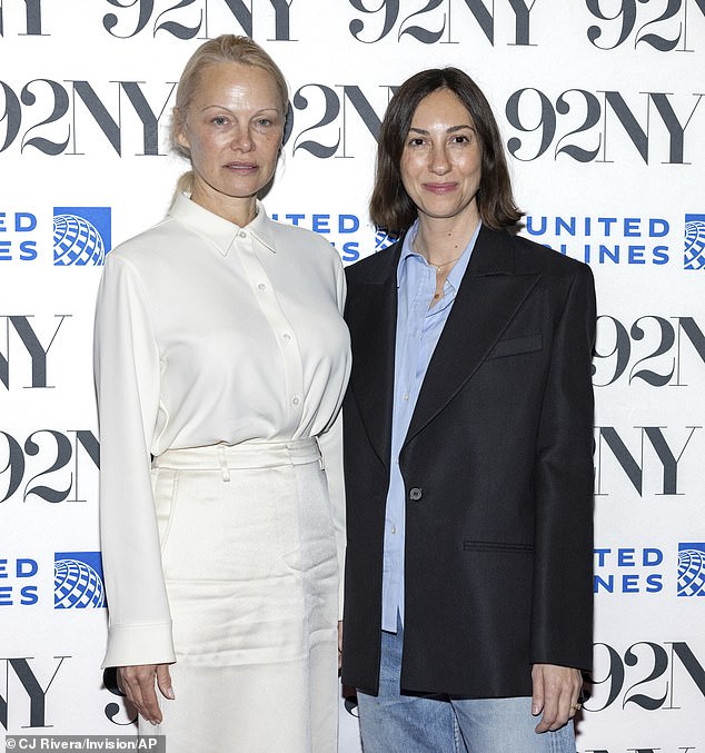 For the special occasion, Coppola – the granddaughter of Francis Ford Coppola – wore a blue button-down blouse, a black blazer jacket and straight-leg jeans