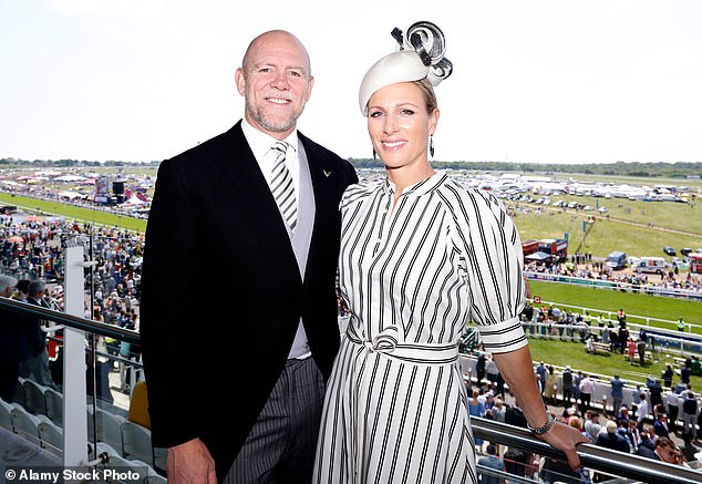 Zara and Mike Tindall like to match each other's outfits, especially during the races. They were captured in monochrome stripes on Derby Day at Epsom last year