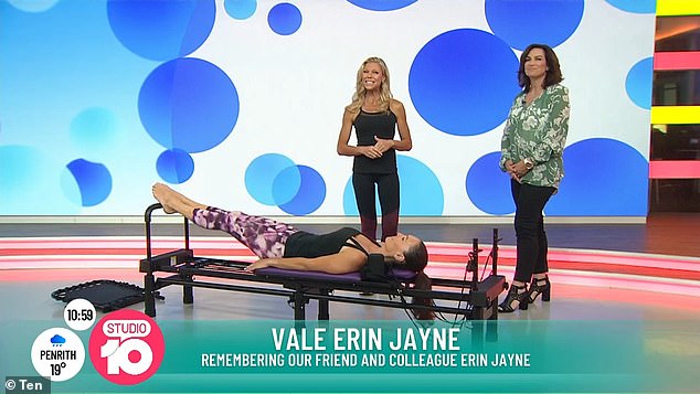 Erin appeared on Studio 10. She was a talented sportswoman as well as a TV presenter