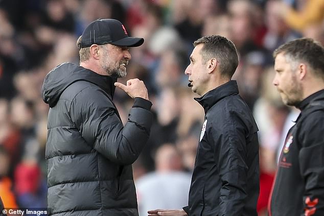 Former Liverpool boss Jurgen Klopp clashed with Coote during a league match in 2022