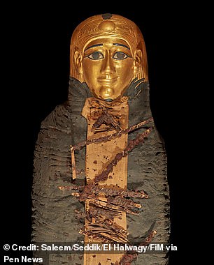 He was buried in a cemetery from the Ptolemaic period, which lasted from 305 BC to 30 BC – a time when the pharaohs were of Macedonian-Greek descent