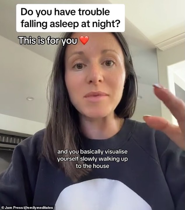 The Brooklyn-based internet star's latest clip has gone viral after she shared a clever, if strange, way to fall asleep quickly