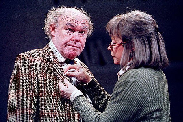 Timothy West depicted with his wife Prunella Scales in the play The External