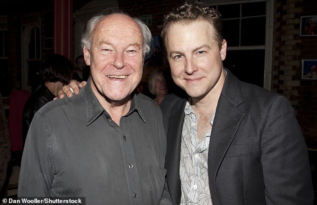 Mr West pictured with his son Samuel West, 56, who is also an actor, in October 2010