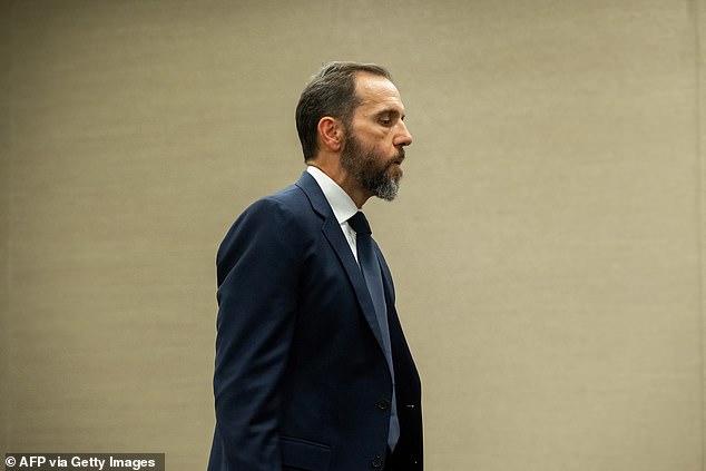 Special Counsel Jack Smith arrives to speak with members of the media at the United States Department of Justice building in Washington, D.C. on August 1, 2023