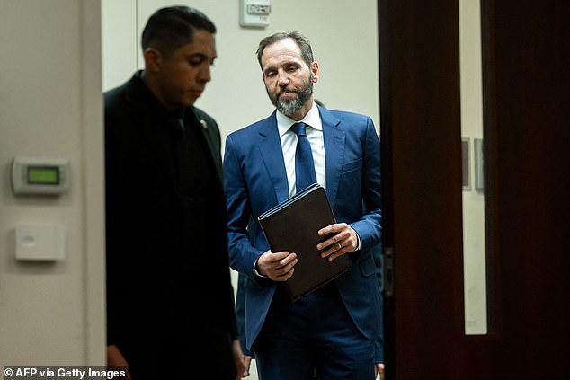 Special Counsel Jack Smith arrives to speak with members of the media at the United States Department of Justice building in Washington, D.C. on August 1, 2023