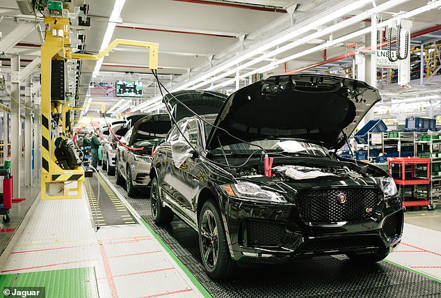 Production of the right-hand drive F-Pace SUVs was halted in October