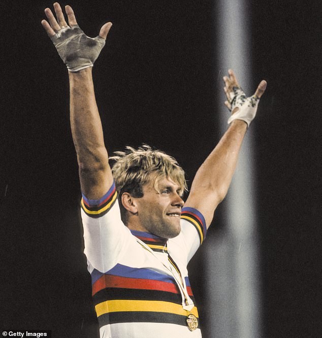 Hubner won six world titles in a brilliant race within the sprint races on the circuit