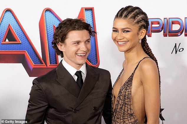 Elsewhere in the interview, Zendaya gave a rare insight into her romance with Tom Holland, 28 (pictured when they first became a couple in 2021)