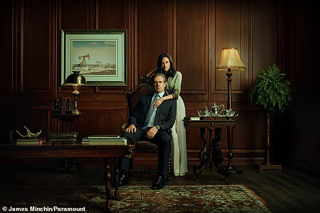 In the first trailer for the new series Landman, Moore stood out as the tough, glamorous billionaire wife of Hamm's steely oil man