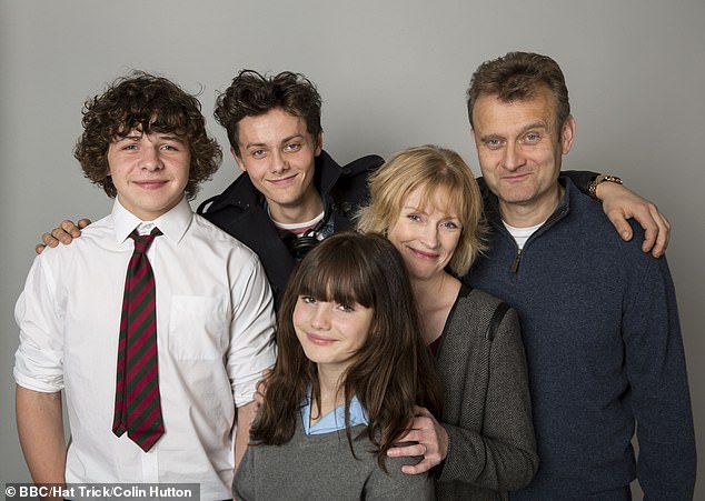 The cast of Outnumbered, who suffered sudden shocks and had to improvise the show, last reunited for a 2012 festive special that attracted more than nine million viewers; pictured 2014