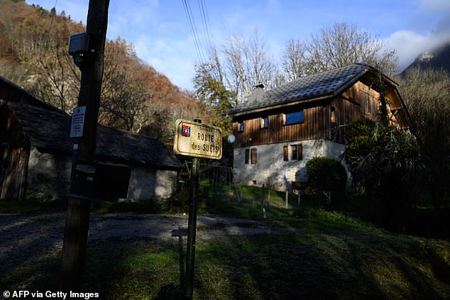 The house where the three children were found dead is pictured in Taninges, on November 13, 2024