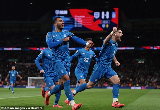 Greece defeated England in stunning fashion when the two sides met at Wembley in October