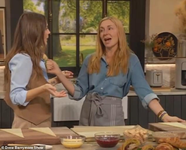 Drew also joined Milk Bar founder Christina Tosi in the studio kitchen