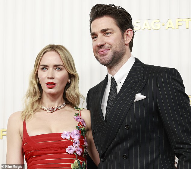 The magazine's final choice of the coveted title divided many people. John is pictured with his wife, Emily Blunt