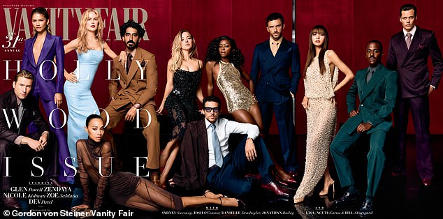 Zoe is one of many A-list entertainers to cover the latest issue of Vanity Fair, the publication's 31st annual Hollywood issue